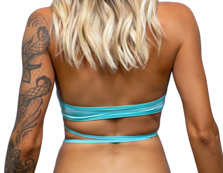 Criss Cross Wrap Bikini Top
